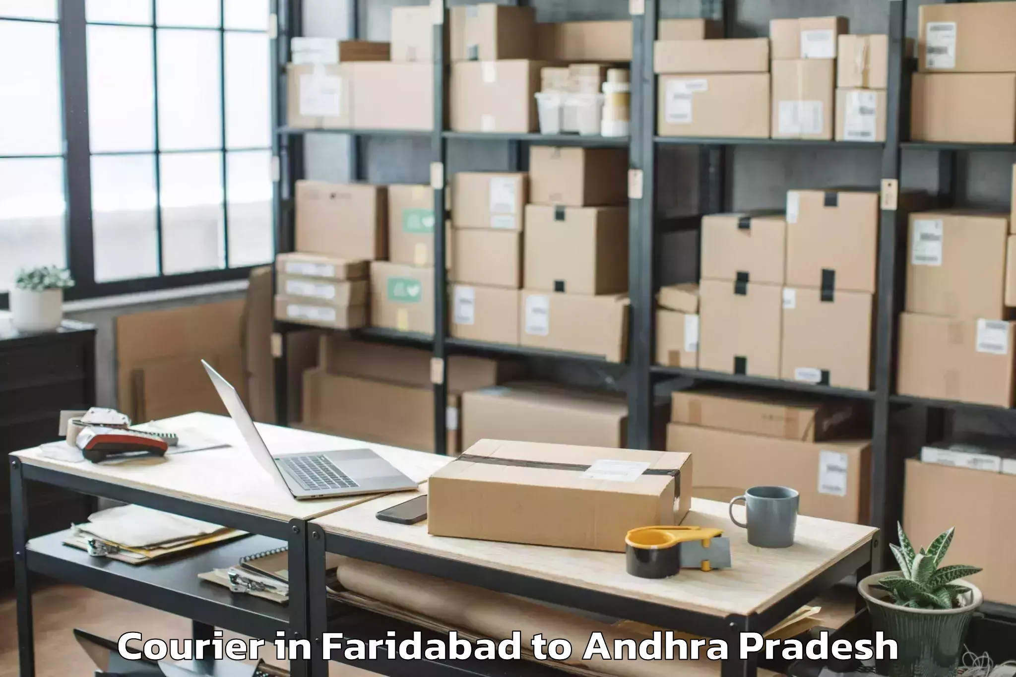 Reliable Faridabad to Bhadrachalam Courier